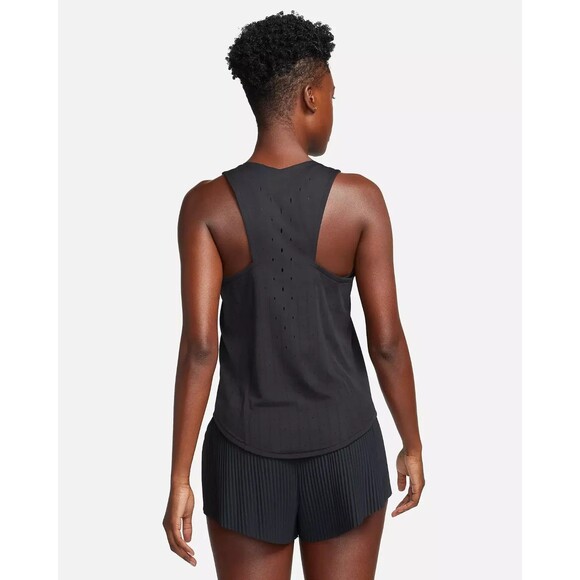 Nike Women’s small Dri-Fit ADV Aeroswift Singlet Running Tank Black FN2504-010 - Picture 6 of 7